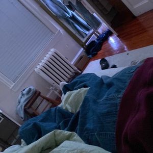 Very fitting vintage blue jeans